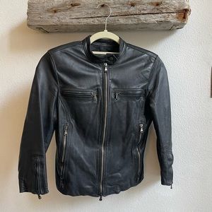 R13 Cafe Racer Leather Jacket